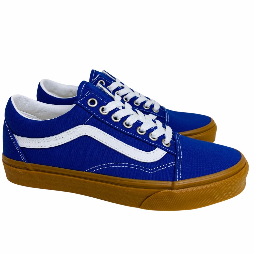 Vans Old Skool Gum Spectrum Womens 8.5 Blue Skateboard Sneaker